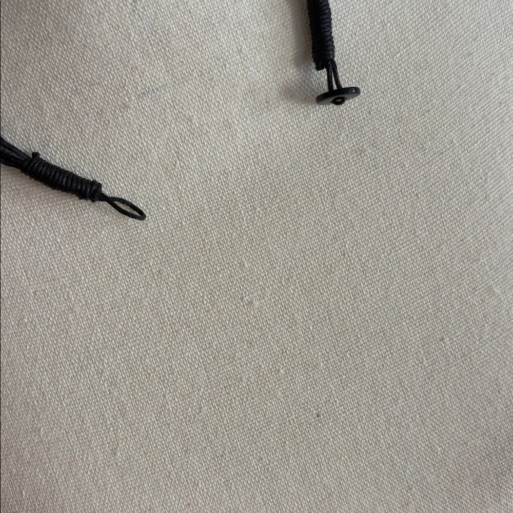 Sajen Abalone Shell Teardrop Statement Pendant Beaded Cord Necklace 18" - Picture 7 of 12